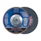 Pferd 7" x 5/8-11 Thd. POLIFAN Flap Disc - Z SGP STRONG STEEL, Zirconia, 36 Grit, Conical 62980 - alternate 1